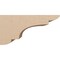 Ekena Millwork 10"W x 20"D x 10"H Wide New Brighton Rough Cedar Woodgrain TimberThane Corbel, Primed Tan CORUR10X20X10NEBRCPR - alternate 3